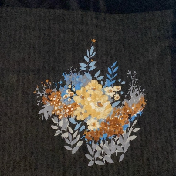 FRANCOISE GUERIN PARIS SQUARE SCARF BLACK/MULTICOLOR VINTAGE - Picture 5 of 8